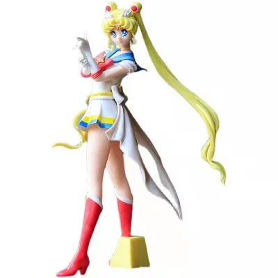 Hot Sell Wholesale  Japanese Sailor Moon Anime Figure Tsukino Usagi Princess Serenity Pvc Action Figure for Kids Gifts