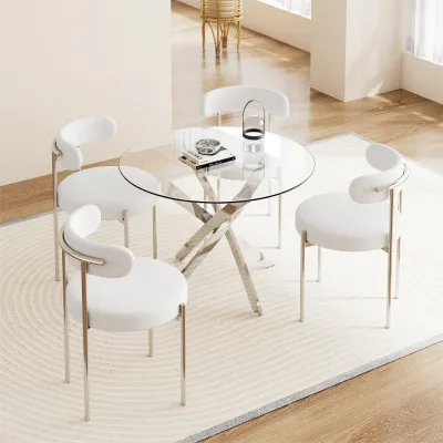 Morden Top Quality 8mm Toughened Table Top Tempered Glass 6mm 8mm 10mm 12mm Modern Tempered Glass Dining Table Glass Top