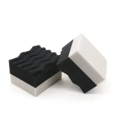 Wholesale Wax Sponge Grey and Black Tire Wax Sponge Hand Polish Block