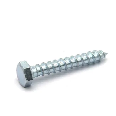 Zinc Plated Stainless Steel 304 Metric Outer Hexagon Self-tapping Screw Thick Rod Half Thread M6 M8 M10 M12