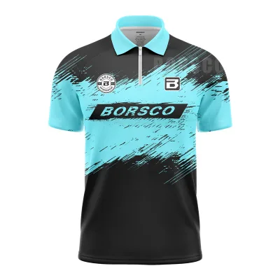 Unisex Adults Custom Moisture Wicking Quick Dry Breathable Plus Size Downhill Drag Racing Zipper Polo Shirts for Reaching Team