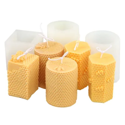 DIY Candle Making Mold Silicone Beeswax Candle Mold Honey Bee Candle Mold Candle Supplies