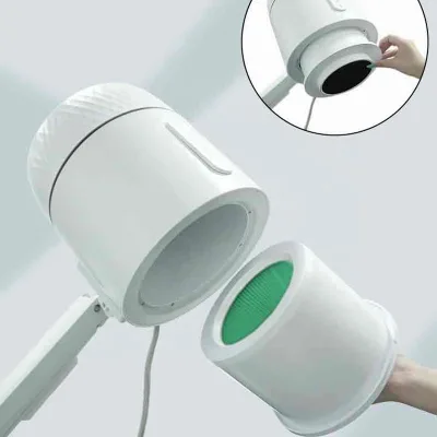 Green & White  Manicure Vacuum Cleaner Pedicure Nail Dust Collector Reusable Filter for Nail Salon