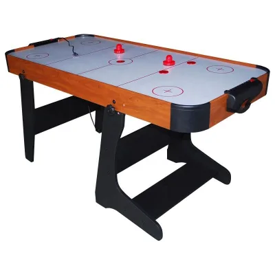 Manufacturer Price Folding Ice Air Hockey Game Table 4ft 5ft Foldable Table Air Hockey with Pucks Pushers