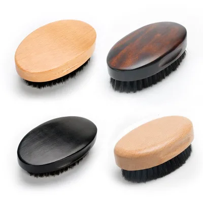 Custom Retro Beard Brush and Comb Kit Boar Bristle Wooden Mustathe COmb Beard Brush for Men Grooming