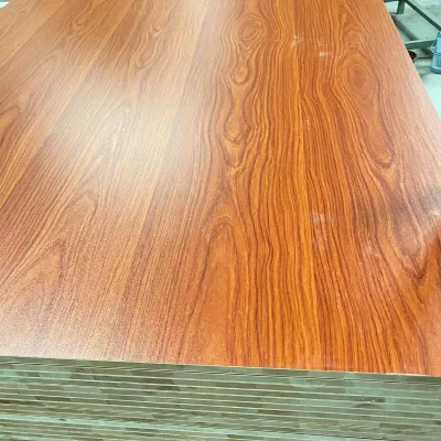 Factory Directly Sale 18mm Melamine Faced Falcata Core Wooden Block Board for Kitchen Cabinet