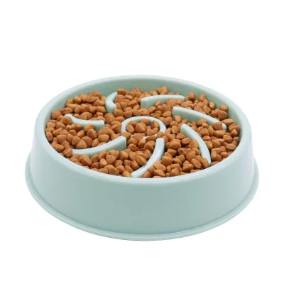 Wholesale Anti-Choke Leak Proof Eco-Friendly Slow Feeder Dog Bowls Custom Plastic Non-Slip for Dogs Cats Small Animals Indoor