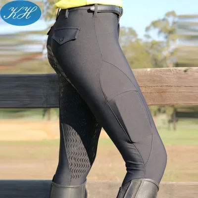 Branded Equestrian Clothing Customized Horse Riding Tights Full Seat Silicone Printing Breeches