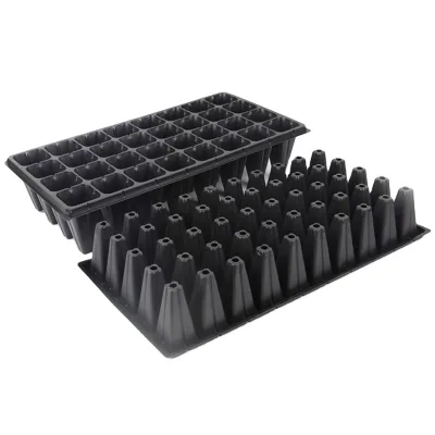 Starter Cell Seeding Tray Plastic Hanging Planter with Rectangular Design for Home Garden Outdoor Use Packed in Carton