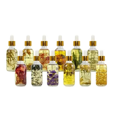 Best-selling Massage Oil - 100% Pure Natural Rose, Jasmine, Tea Tree, Lavender, Chamomile, Lemon and Calendula Flower Oil