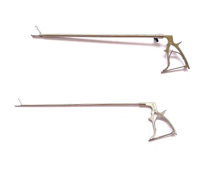 Nanyu Obstetrics & Gynecology Stainless Steel Uterine Grasping Forceps (Large 10x400mm & Small 5x420mm)