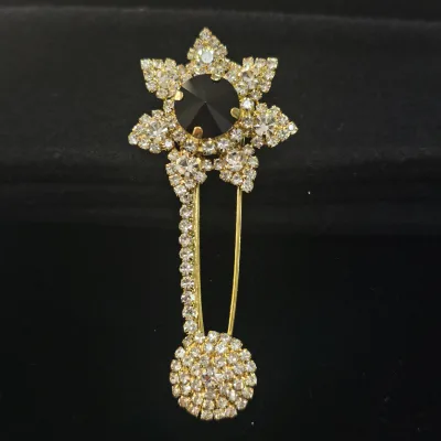 Firstones Wholesale Wedding Dress Applique Rhinestone Applique Crystal Green Gold Pin 11 Colors Available