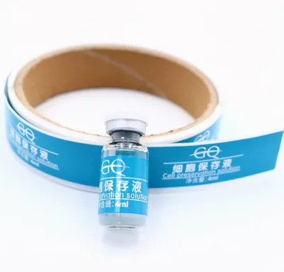 Chemical Bottle Packaging Pharmaceutical Vial Labels Custom Adhesive Hologram Vials 3ml 10ml Vial Peptides Labels