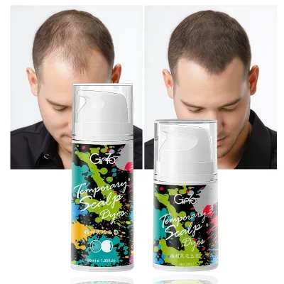 Scalp Dye Hair Concealer Liquid Black Brown Plant Based Organci Hair Concealer