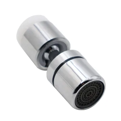 GUIDA 732053 Brass M 22 Internal 80 Degree Water Saving 2 Sections Round Kitchen Water Faucet Aerator Filter