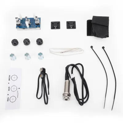 VOICE GUARD Guitar Pickups Classical Acoustic Guitar Piezoelectric Pickup High-Fidelity 3-Band EQ Adjustable Multi-Size