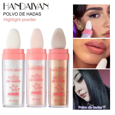 Body Glitter Waterproof Mineral Highlighter Loose Powder HANDAIYAN Shimmer Face Brightening Contour Blush Highlight Stick Makeup