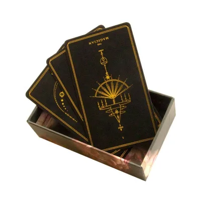 WJPC-Custom Printing Affirmations Deck Gold Gilt Edges Tarot Cards With Boxes