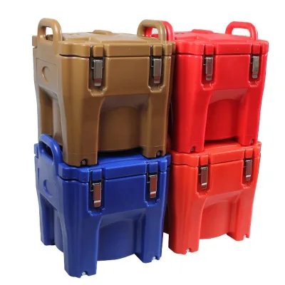25L Polyurethane Warming Bucket Large Capacity Square Shape Refrigeration Portable Lid Thickened Walls Agriculture Use CN