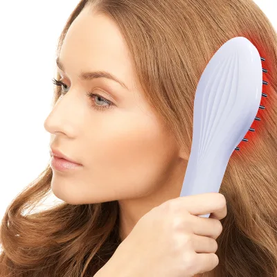 Rechargeable Superior Quality Wireless Vibration Electric Women Vibrator Scalp Head Massager Hair Growth Brush Applied With Oil