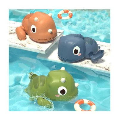 Suspended Bathroom Cute Animal Baby Play Swimming Wind up Bath Dinosaur Toy