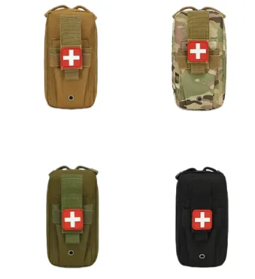 Tactical Pouch Camouflage Portable First Aid Storage Pouch Outdoor Portable Emergency Storage Pouch