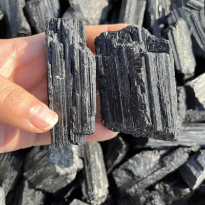Wholesale Crystals Healing Stones Natural Rough Stone Crystal Mineral Specimen Raw Black Tourmaline