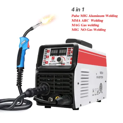 MIG Welder MIG Pulse Aluminum MMA NO Gas Mig Gasless Welding 3 in 1 Multifunctional Aluminum Welding Machine