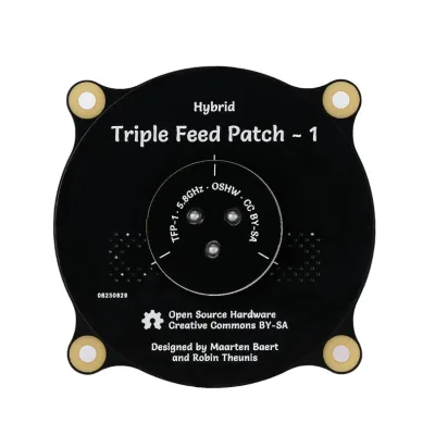 5.8GHz FPV Triple Feed Patch Antenna 14dBi RP-SMA Male to SM a Male Adapter Directional Circularly Polarized for Drone Airplane