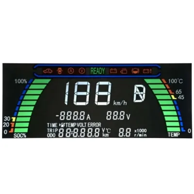 320x240 VATN Negative LCD Display Module Transmissive Monochrome LCD Panel for Automotive Dashboard HMI