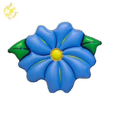 Swimming Inflatable Blue Primrose Flower Relaxation Pool Float
