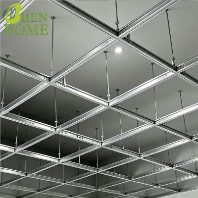 Galvanized Steel T-Bar Ceiling Grid Fireproof Rustproof High Strength Main Tee & Cross Tee