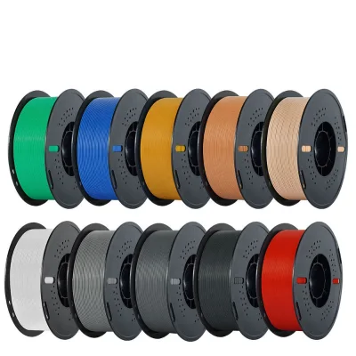 Colorzone 3D Printer 1.75mm Filament 1kg Multiple Colors PETG Rods for 3D Printing Texture: Gray