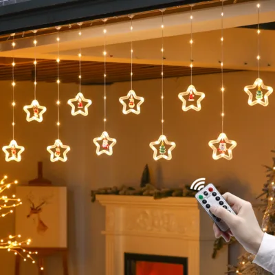Best Selling YN Starlight LED Christmas Lights 3m Star Wishing Ring Indoor/Outdoor Room Window Decoration