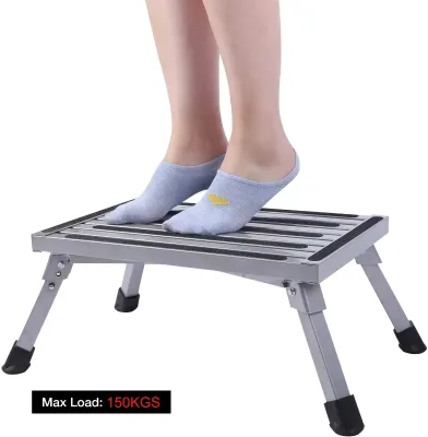 Folding Step Non-Slip RV Stool Ladder for Camping Kitchen and Motorhome