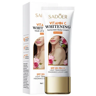 Summer Use Not Greasy Moisturizing Vitamin C Essence Body Cream 100g Sunscreen Cream