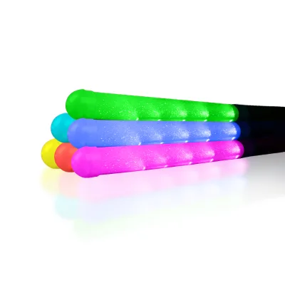 RGB LED Light Stick for Concerts Remote Control Battery Powered Glowing Wand for Music Festival Party Events Supplying