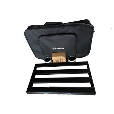 Wholesale Factory High Quality Large Double Row Effect Pedal Board, Durable Aluminum Alloy Stand with Power Adapter Supply