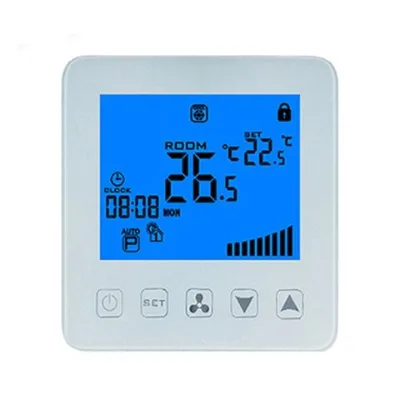 Digital touch key fan coil thermostat for AC