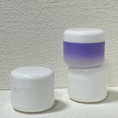 Customized Cream Jars with Spoons Gel Jars Scrub and Makeup Remover Bottles Double-Layer Cream Jars Sleep Cream Jars