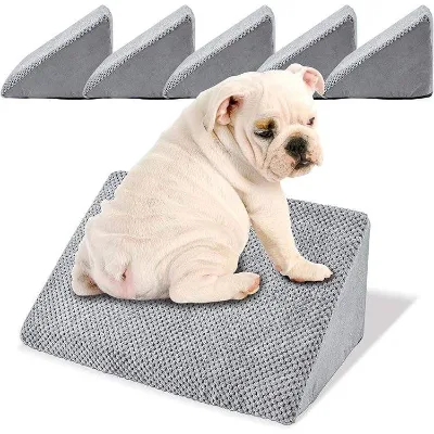 Bellewins Modular Adjustable Gradient High Density Sponge Pet Ramp 3Pcs Separable Pet Stairs