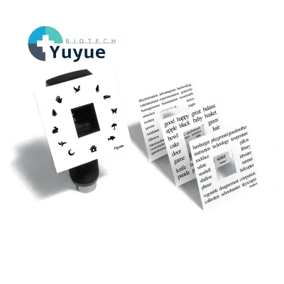 Dynamic Retinoscopy Test Cards Set 4 Pcs Vision Training Exam Chart Cards for Optometry Vision Check Teaching Accessories