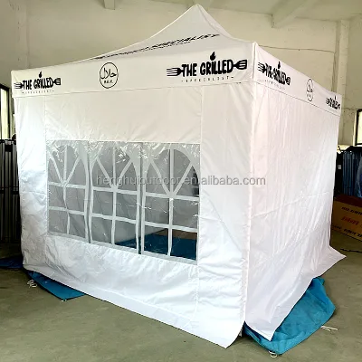 Outdoor Dome tent pop up gazebo tent white canopy with walls  for terrace tent frame folding