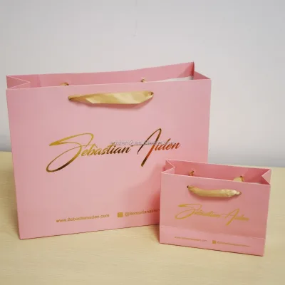 Paper Gift Bags with Ribbon Luxury Paper Bag for Shopping Personalize Christmas Bag