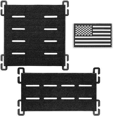 Laser Cutting Hole Molle Patch Display Holder, Molle Hook & Loop Tactical Pad Panel