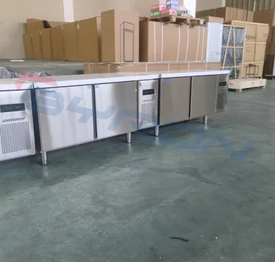 Stainless Steel Top Quality Undercounter Refrigerator Commercial Worktop Refrigerator Under Working Table Refrigerator Chiller