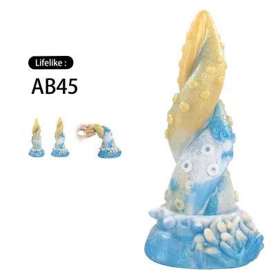 Ultra Soft 7 Inch Silicone Dildo Adult Sex Toy Fantasy Octopus Anal Dildo Colorful Tentacle Design for Men and Gay Sex Toys