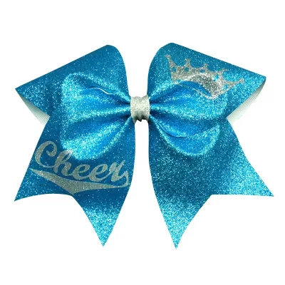 Custom Cheer Bows Bulk Orders: Rhinestone/Glitter/Swarovski Styles for Pigtails/Infants/Princess Cheerleading Bow