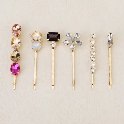 Fashion Hair Accessories Hair Clips New Design Headdress Colorful Diamond Hair Clip