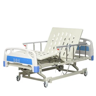 Factory Direct Sale Electric 3 Function Hospital Bed, Ultra-low Design, for the Safety of the Patient Escort